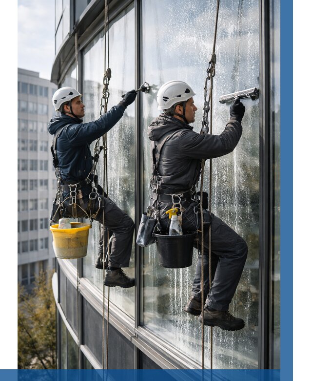 Мойка панорамных окон в Сафонове от 359 р. заказать у ВЫСОТНИК-Сфн