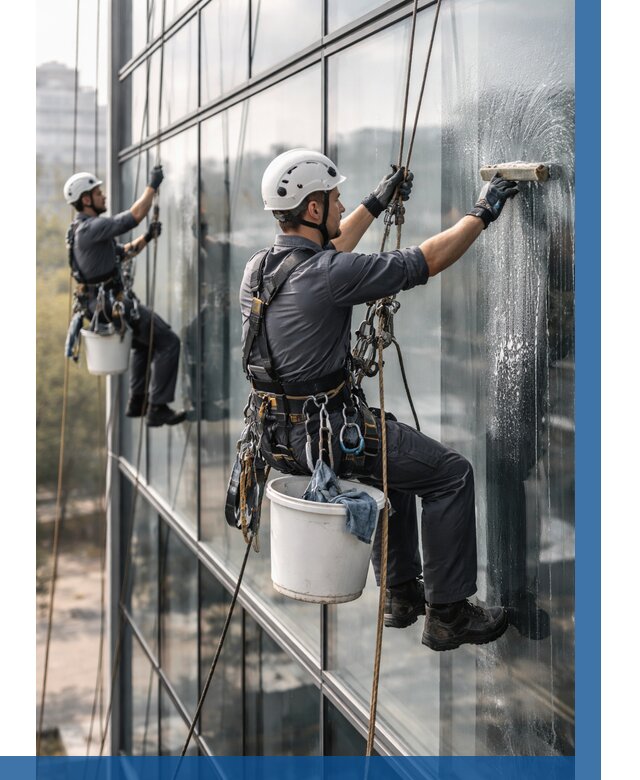 Мойка сплошного остекления в Сафонове, заказать от 307 р.| ВЫСОТНИК-Сфн