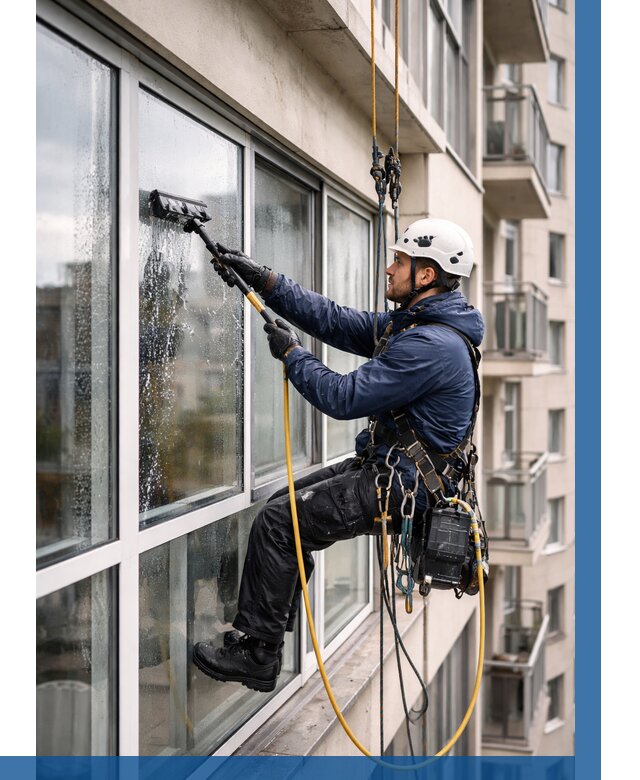 Мойка балконного остекления в Сафонове от 3587 р. | ВЫСОТНИК-Сфн