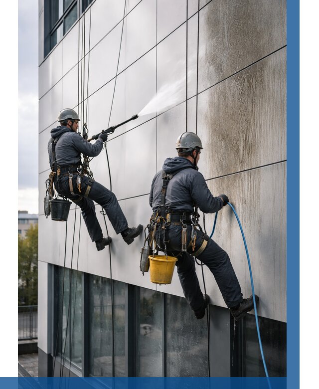 Мойка фасада из композита в Сафонове по цене от 307 р. | ВЫСОТНИК-Сфн