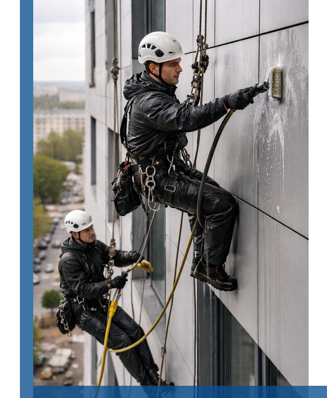 Профессиональная мойка фасада из композита в Сафонове
