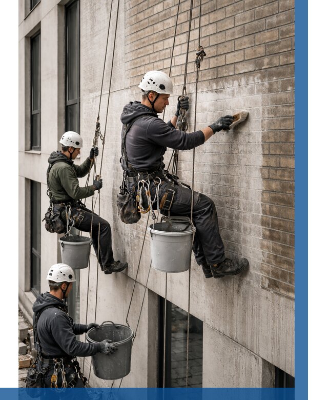 Удаление высолов с фасада в Сафонове от 256 р. | ВЫСОТНИК-Сфн