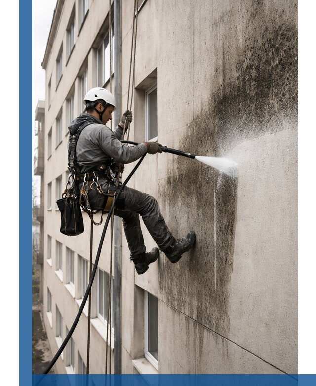 Профессиональная очистка фасадов от плесени в Сафонове