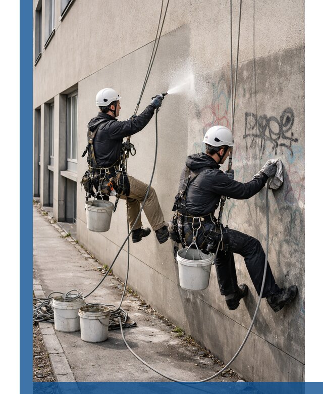 Антиграффити покрытие фасада с защитой от надписей в Сафонове