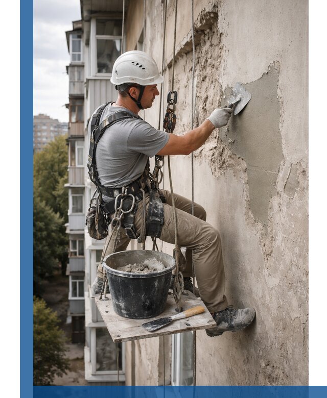 Восстановление фасадной штукатурки в Сафонове с гарантией качества