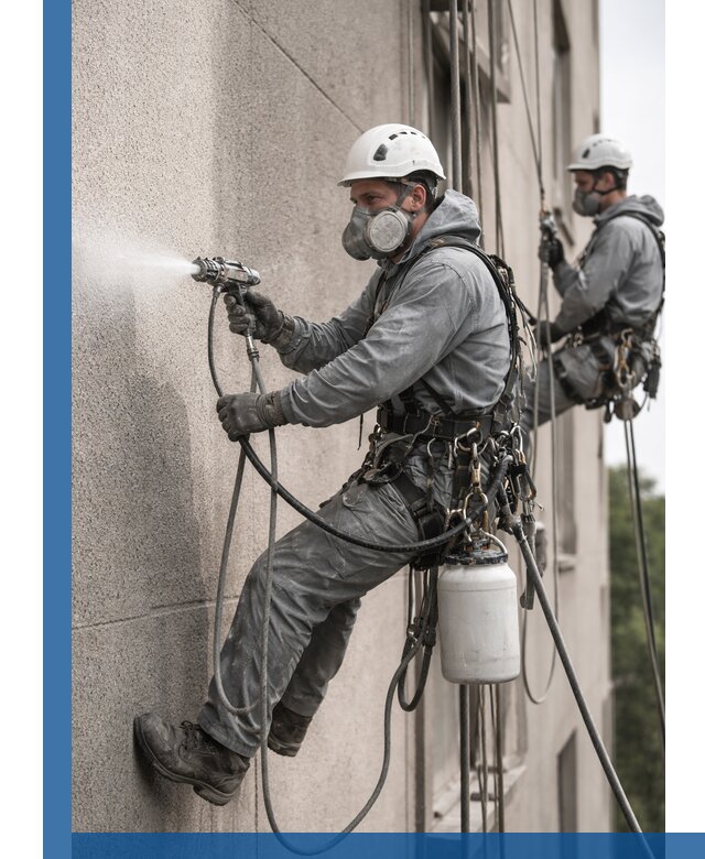 Безвоздушная покраска фасадов зданий в Сафонове профессионально