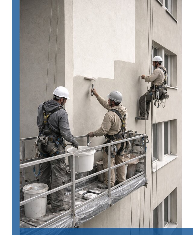 Покраска оштукатуренного фасада в Сафонове под ключ с гарантией