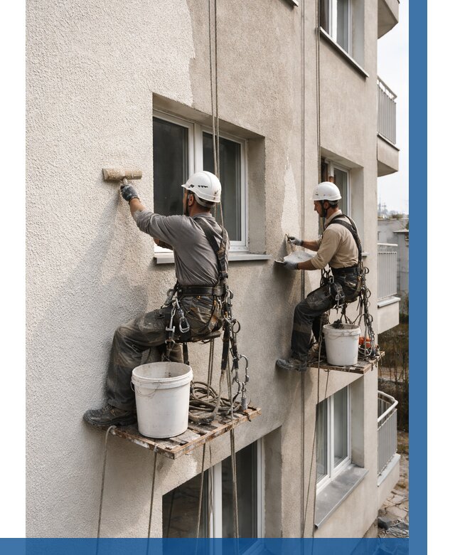 Нанесение короеда на фасад в Сафонове от 461 р. | ВЫСОТНИК-Сфн