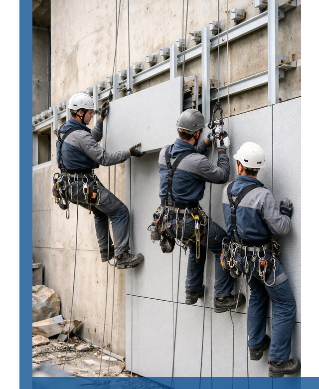 Монтаж вентилируемого фасада в Сафонове под ключ с гарантией качества