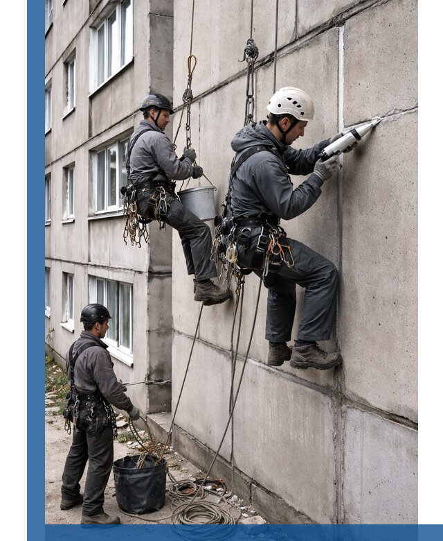 Герметизация межпанельных швов в Сафонове с гарантией герметичности