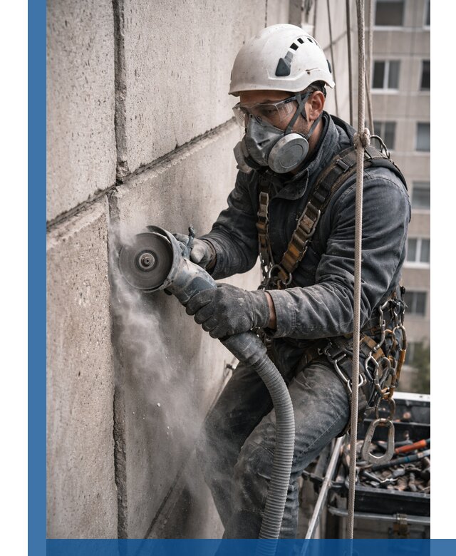 Штробление межпанельных швов в Сафонове качественно и быстро