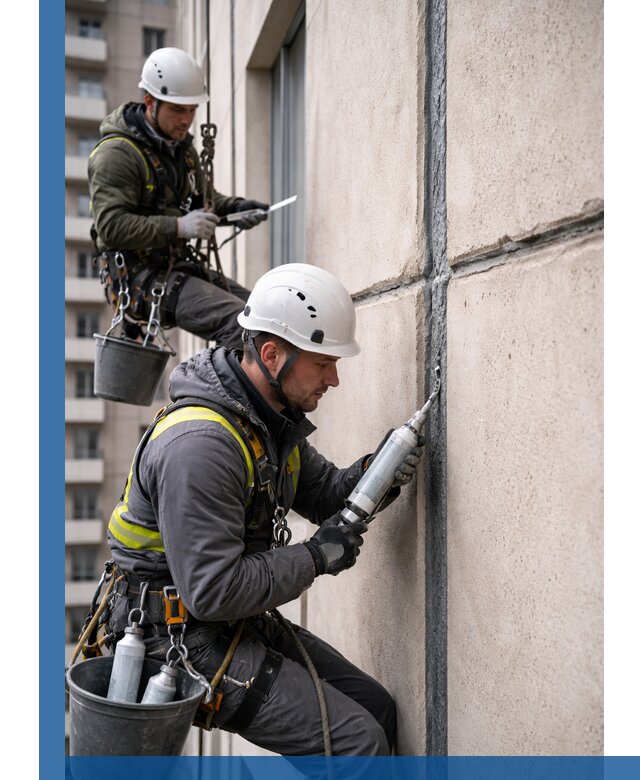 Герметизация деформационных швов фасада в Сафонове качественно