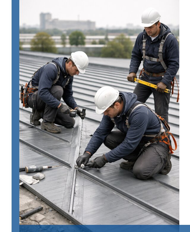 Ремонт фальцевой кровли в Сафонове срочно и качественно