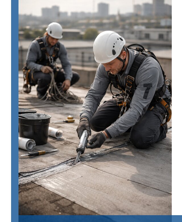 Аварийное и капитальное устранение протечек кровли в Сафонове