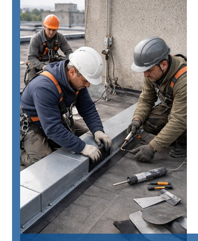 Ремонт кровельных примыканий в Сафонове профессионально