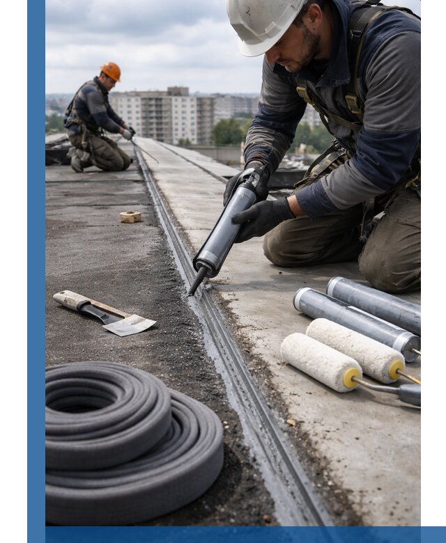 Герметизация швов кровли в Сафонове с гарантией герметичности