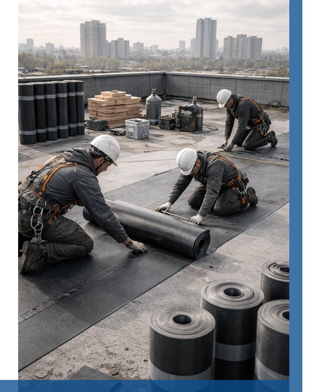 Монтаж мягкой кровли под ключ в Сафонове от 461 р. | ВЫСОТНИК-Сфн