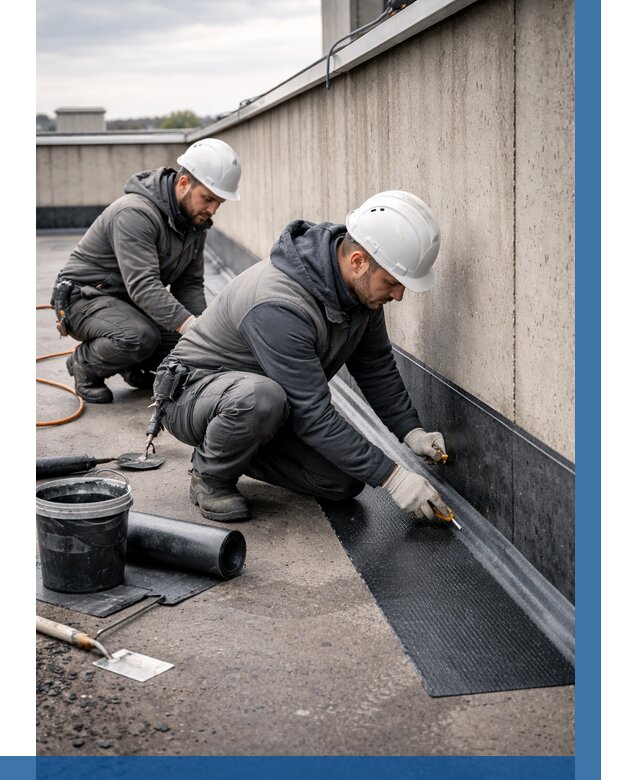 Гидроизоляция примыканий на кровле в Сафонове от 922 р. | ВЫСОТНИК-Сфн