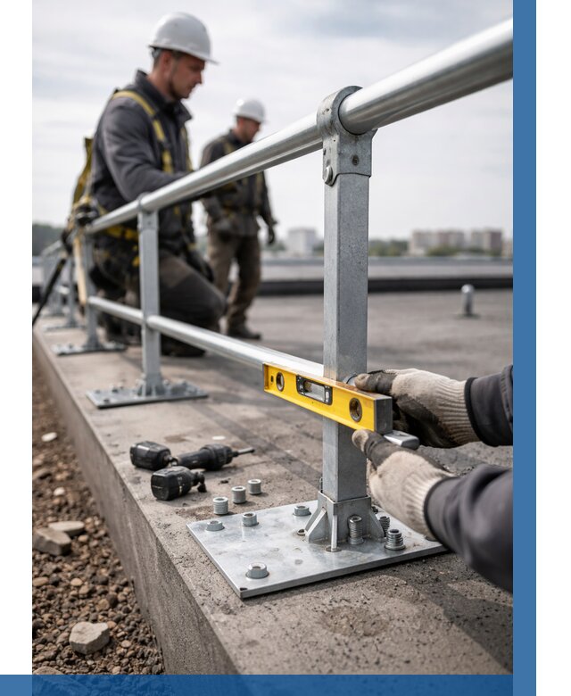 Монтаж кровельного ограждения в Сафонове от 1230 р. | ВЫСОТНИК-Сфн