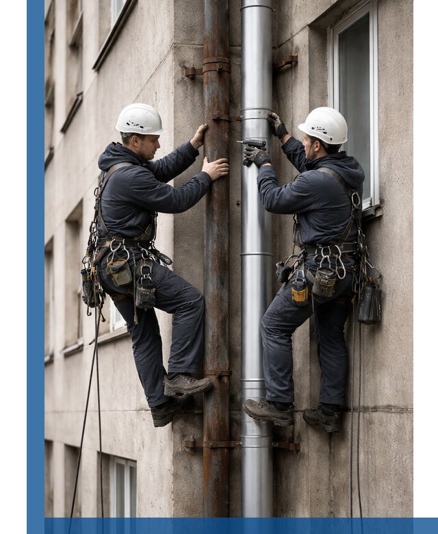 Замена водосточных труб в Сафонове: монтаж и демонтаж под ключ