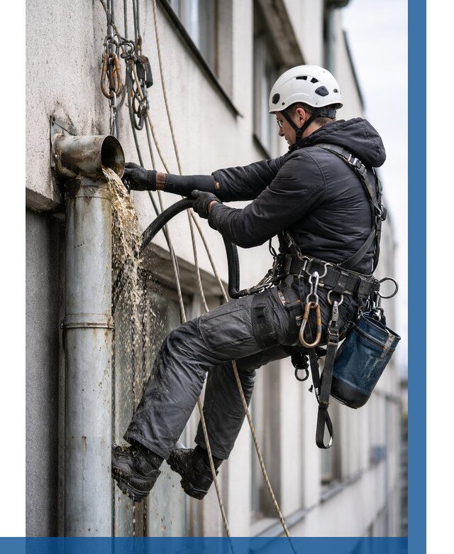 Прочистка водосточных труб в Сафонове от 3587 р. | ВЫСОТНИК-Сфн