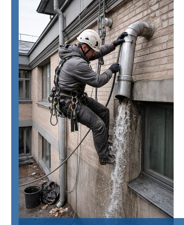 Профессиональная прочистка водосточных труб в Сафонове с гарантией