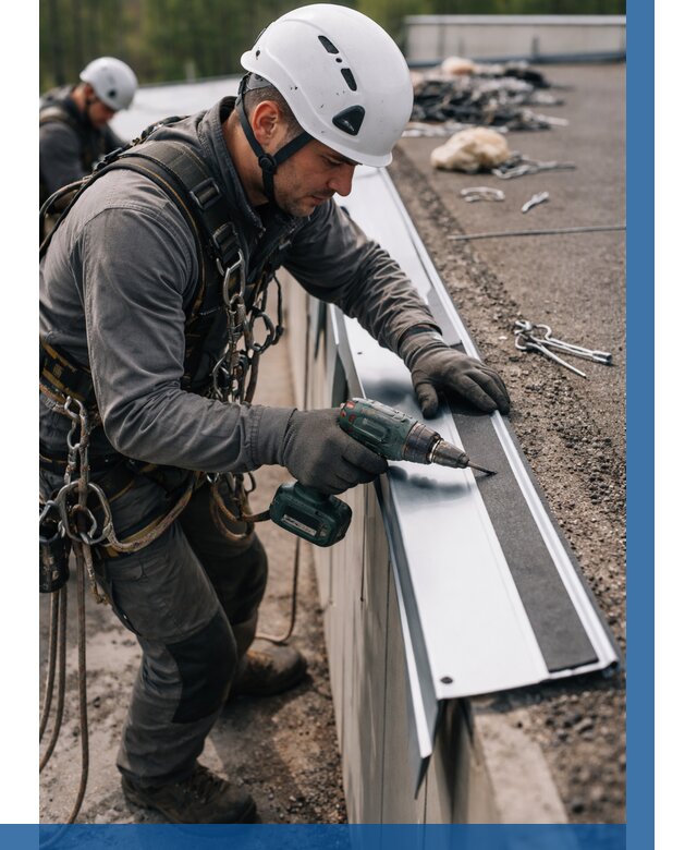 Монтаж капельника на кровле в Сафонове от 307 р. | ВЫСОТНИК-Сфн