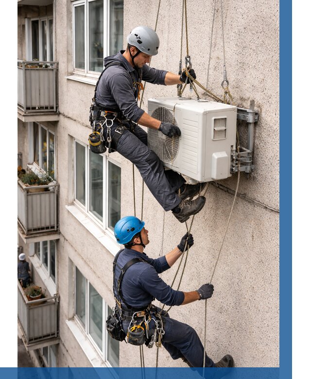 Перенос внешнего блока кондиционера в Сафонове от 9223 р.| ВЫСОТНИК-Сфн