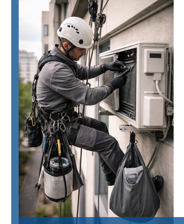 Обслуживание внешнего блока кондиционера в Сафонове профессионально