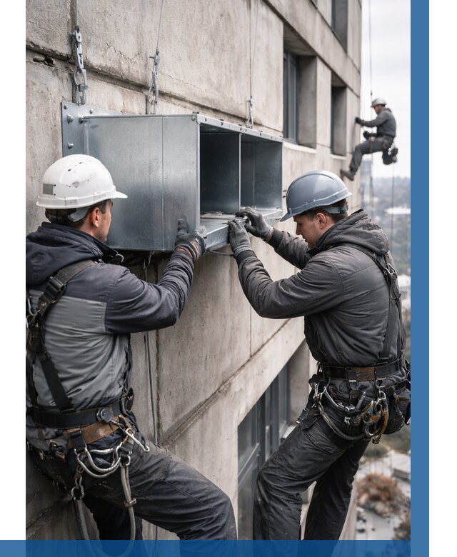 Монтаж вентиляционных коробов в Сафонове от 3074 р. | ВЫСОТНИК-Сфн