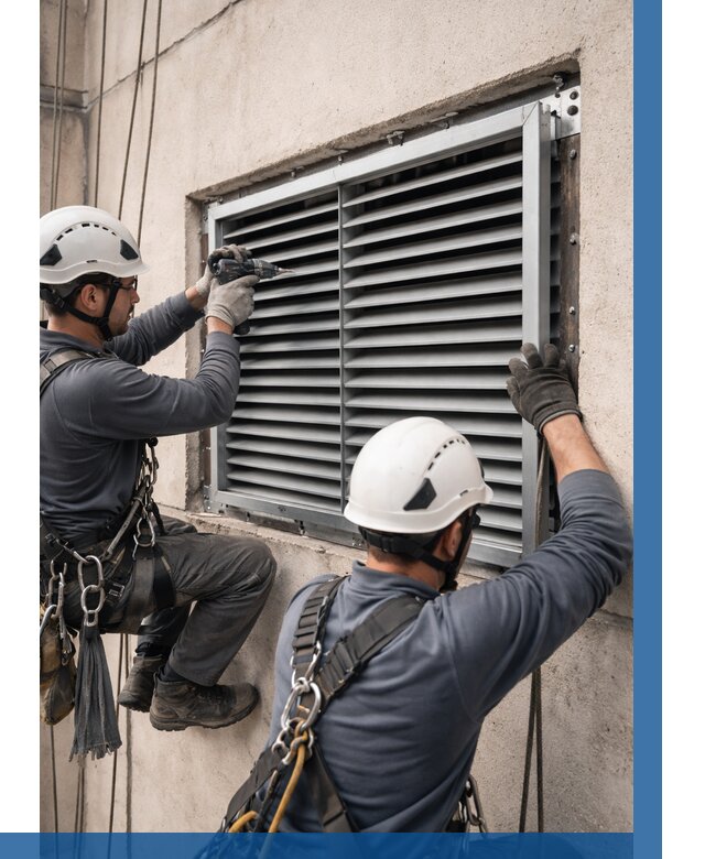 Монтаж вентиляционных решеток в Сафонове от 4612 р. | ВЫСОТНИК-Сфн