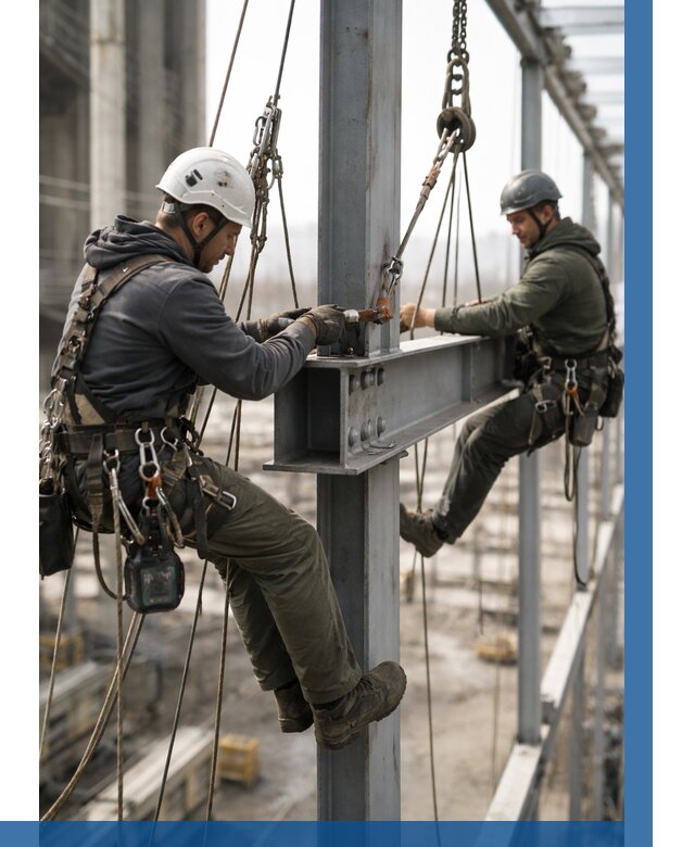 Монтаж металлоконструкций на высоте в Сафонове от 3587 р. | ВЫСОТНИК-Сфн