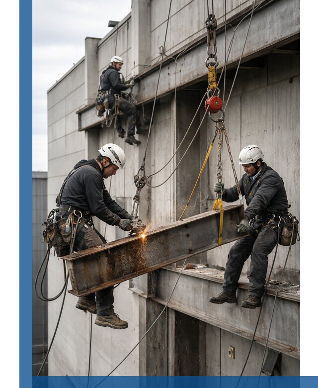 Демонтаж металлоконструкций на высоте в Сафонове под ключ