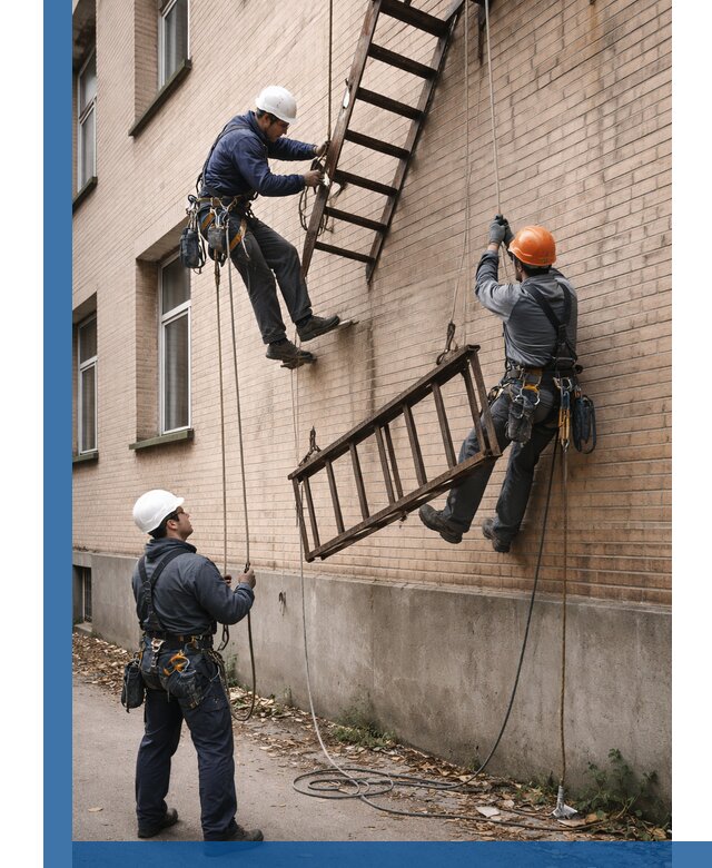 Демонтаж пожарной лестницы в Сафонове быстро и безопасно
