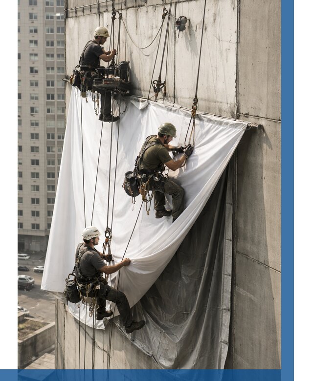 Замена баннерного полотна в Сафонове от 6661 р. | ВЫСОТНИК-Сфн—заказать