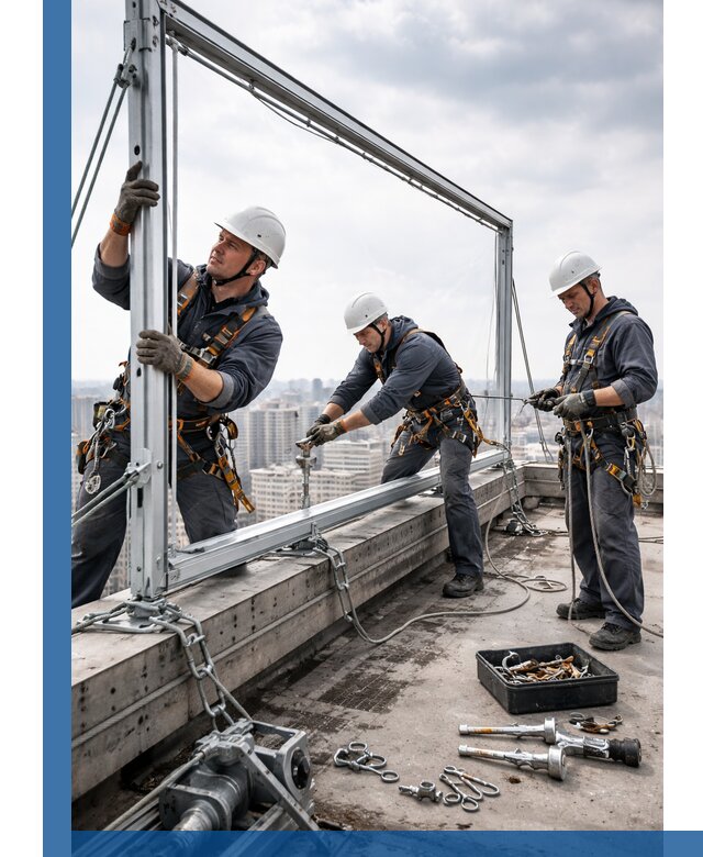 Монтаж крышных рекламных конструкций под ключ в Сафонове