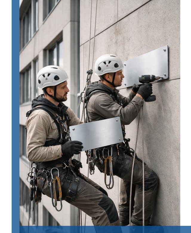 Монтаж табличек и указателей в Сафонове для зданий и сооружений