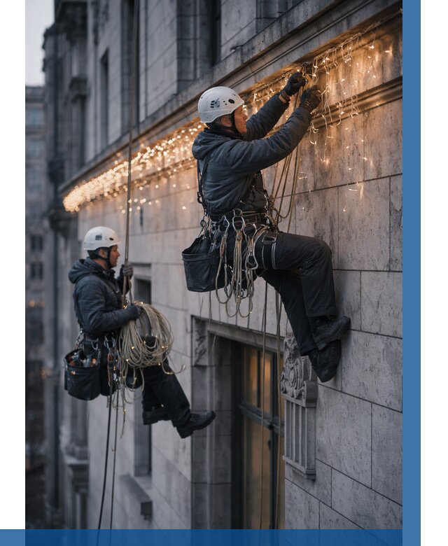 Монтаж новогодней иллюминации в Сафонове от 8711 р. | ВЫСОТНИК-Сфн