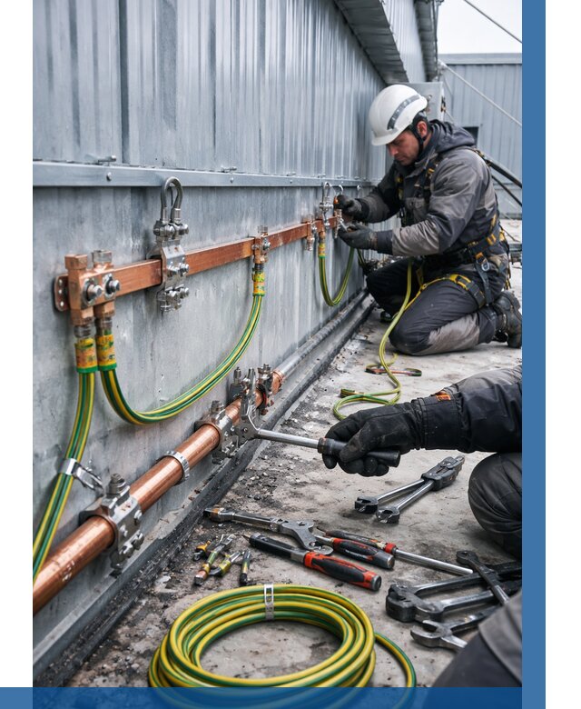 Монтаж заземления здания в Сафонове от 25620 р. | ВЫСОТНИК-Сфн