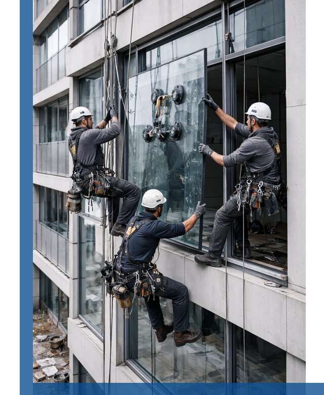 Фасадное остекление и монтаж витражей зданий в Сафонове под ключ