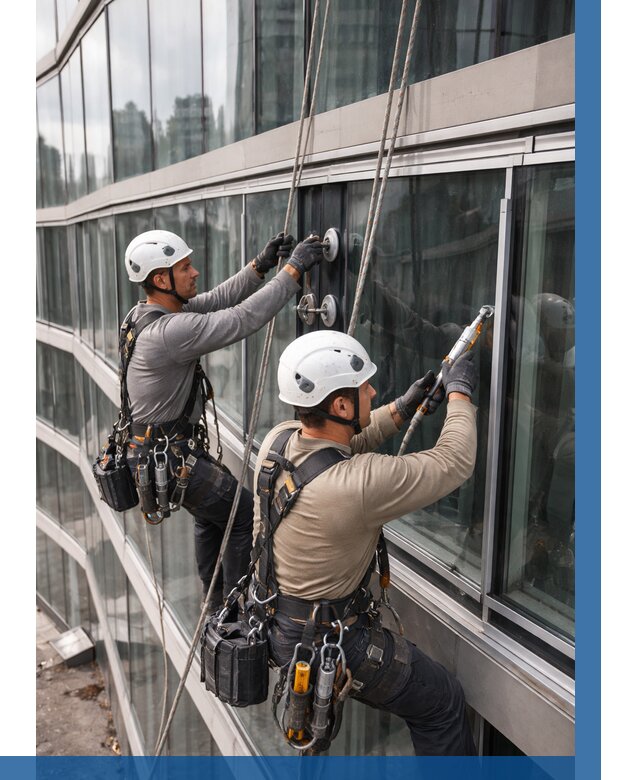 Радиусное остекление фасада в Сафонове от 12298 р. | ВЫСОТНИК-Сфн