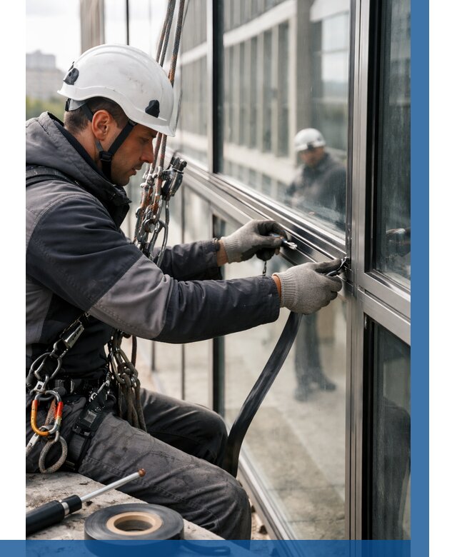 Ремонт витражных конструкций в Сафонове от 3587 р. | ВЫСОТНИК-Сфн