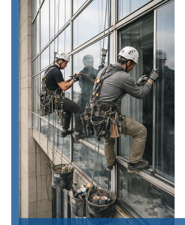 Ремонт витражных конструкций и фасадного остекления в Сафонове