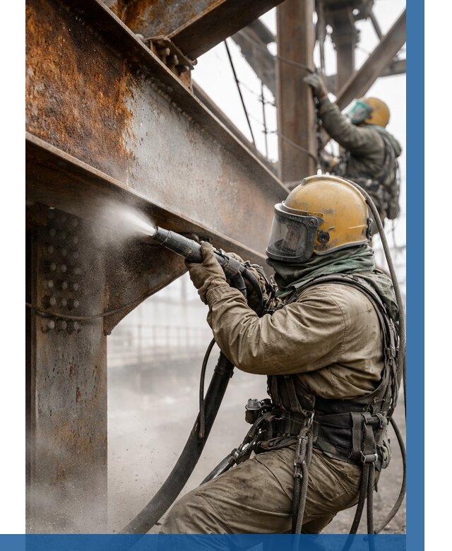 Пескоструйная очистка металлоконструкций в Сафонове по 615 р. ВЫСОТНИК-Сфн