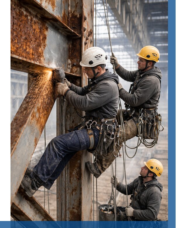 Зачистка металла от ржавчины в Сафонове от 359 р. | ВЫСОТНИК-Сфн