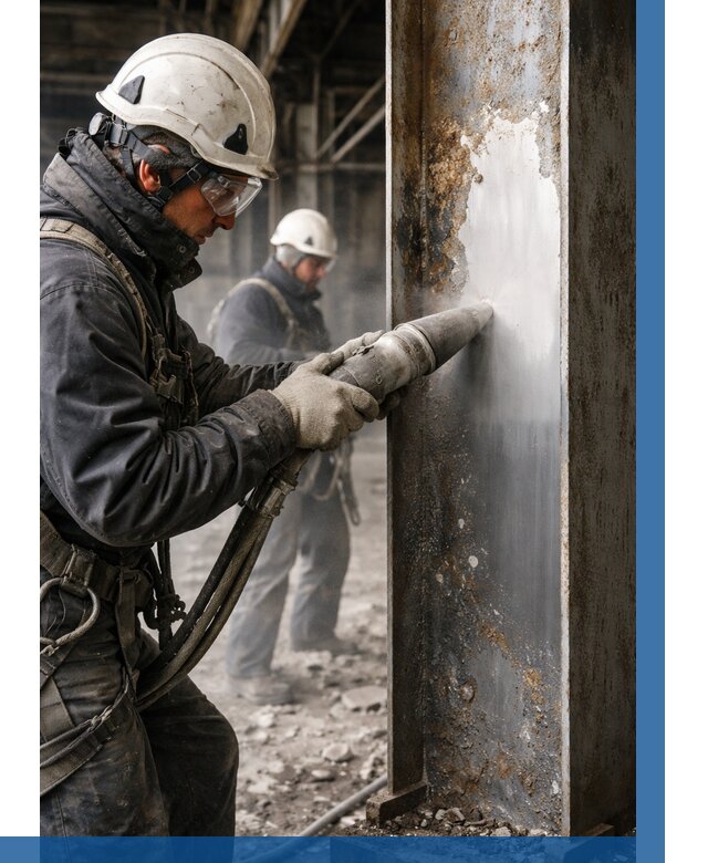 Удаление старой краски с металла в Сафонове от 461 р. | ВЫСОТНИК-Сфн