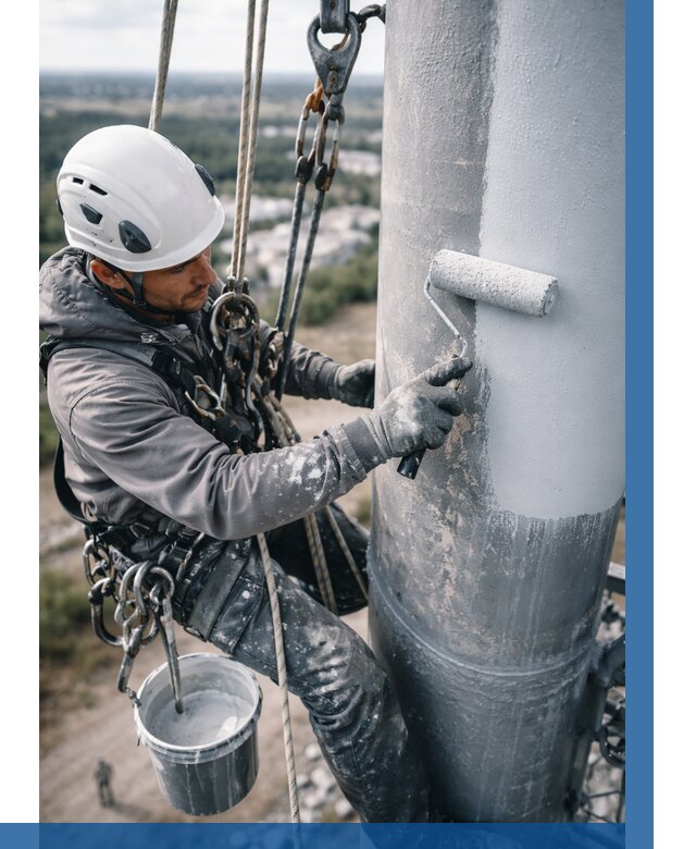 Покраска мачт связи под ключ в Сафонове от 871 р. | ВЫСОТНИК-Сфн