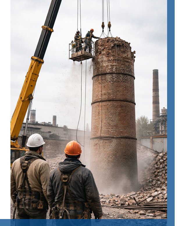 Демонтаж дымовой трубы в Сафонове от 92232 р. | ВЫСОТНИК-Сфн, смета