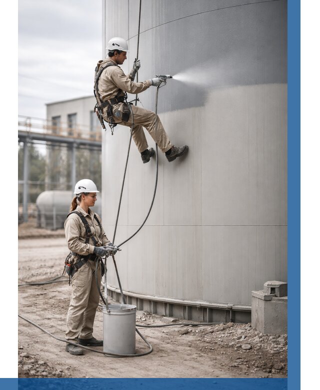 Покраска резервуаров в Сафонове от 1230 р. | ВЫСОТНИК-Сфн — заказать