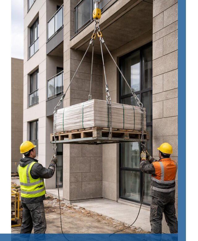 Подъем керамогранита на этаж в Сафонове от 3587 р. | ВЫСОТНИК-Сфн